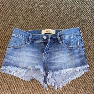 Low rise hollister jean shorts